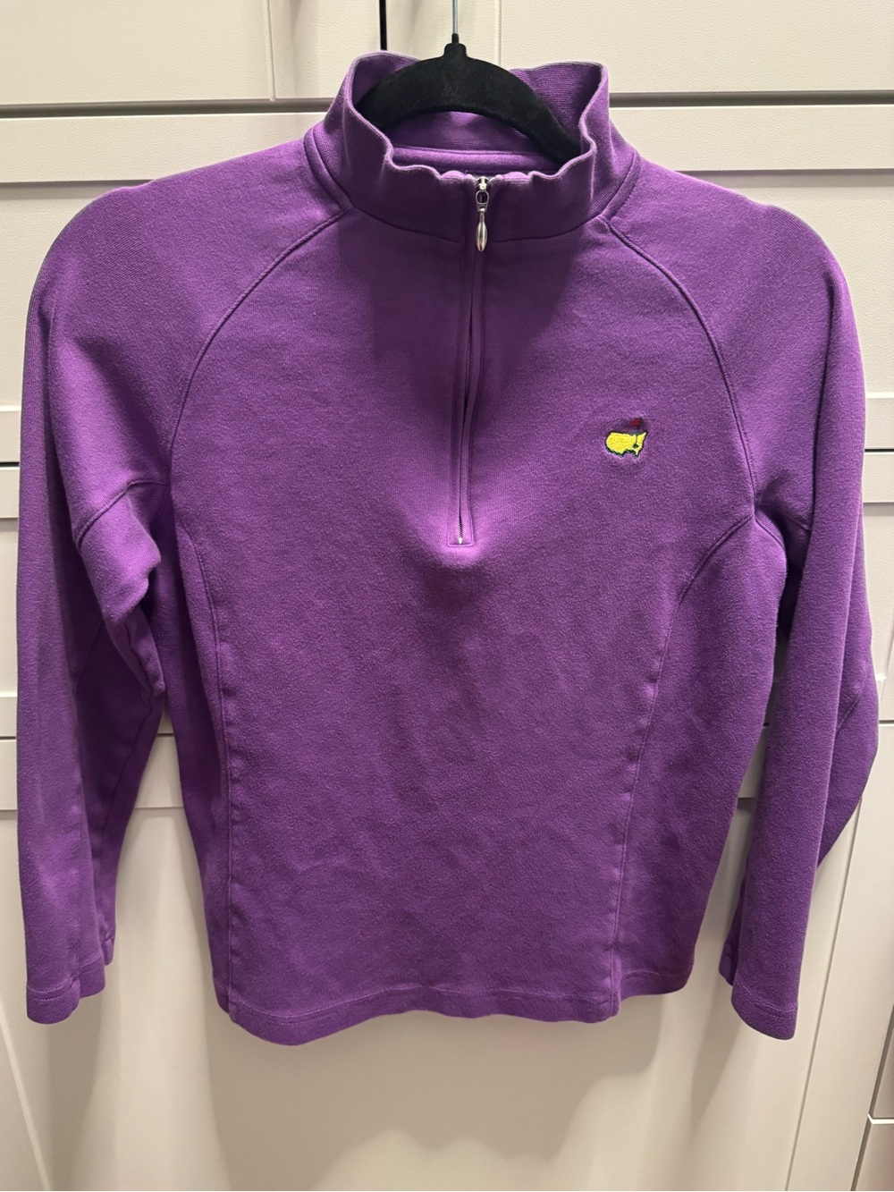 Masters Augusta National Magnolia Lane Purple 1/4 Zip Golf Pullover Women Medium